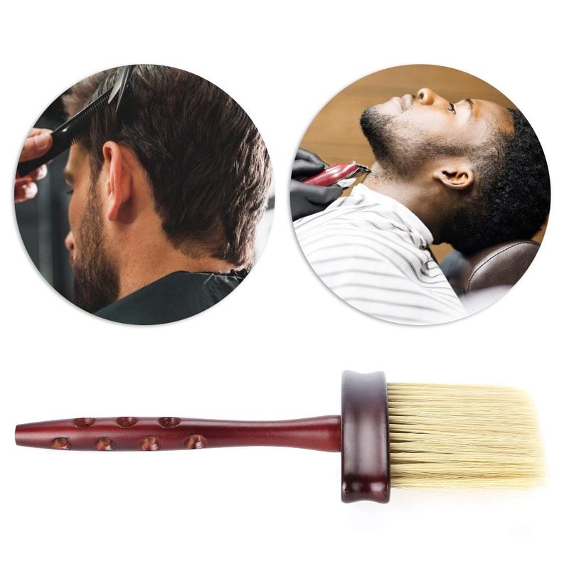 woobles Professional New Barber & Salon Stylist Neck Face Duster Soft Brush Comfortable Grip Hairdressing Styling Tool - Image 5